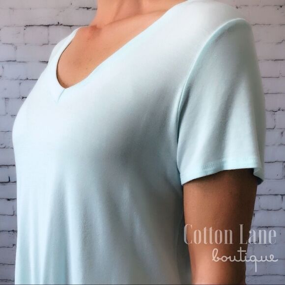 NEW Mint V-Neck Tee  - Picture 7 of 8